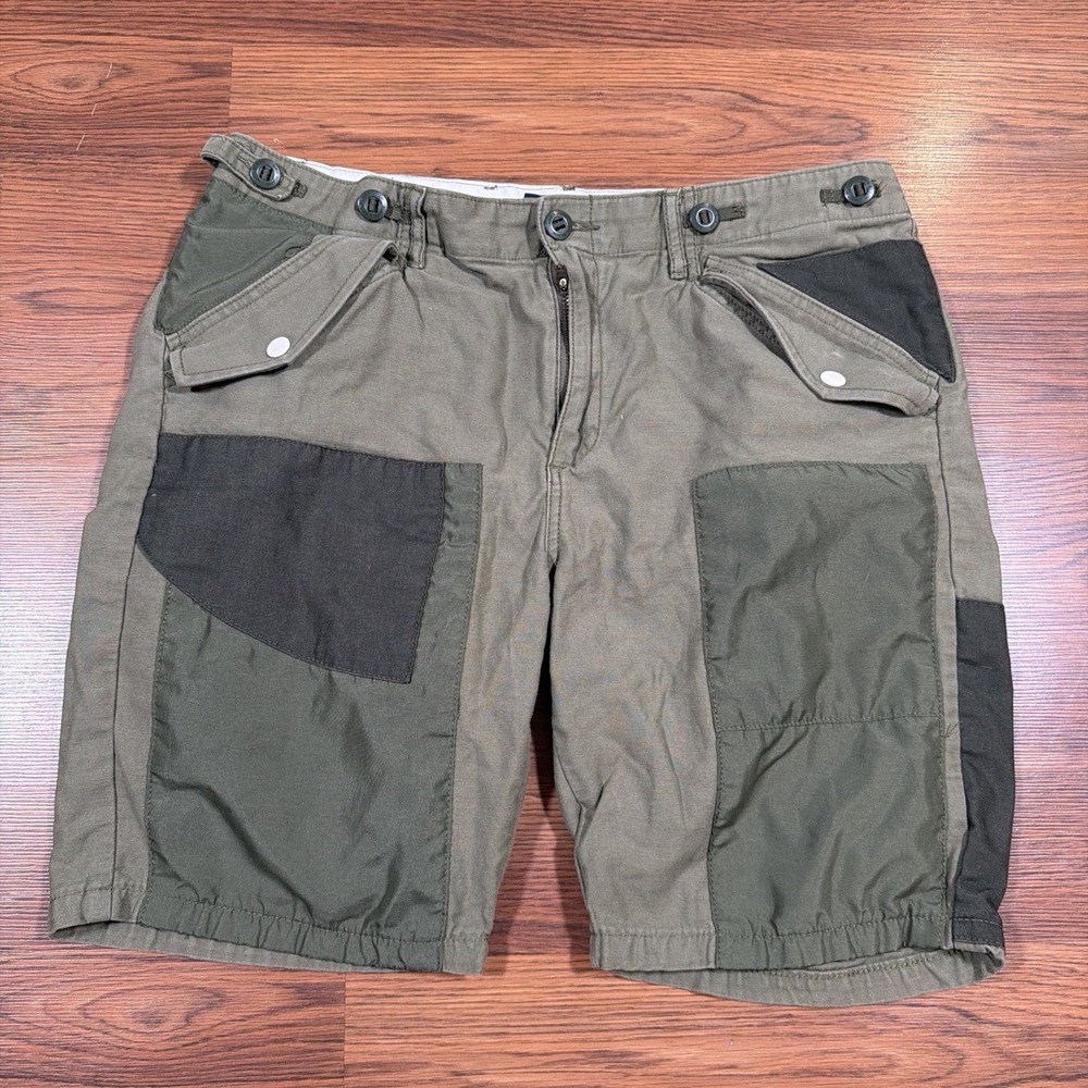 Scotch & Soda Men's Shorts Cargo Military Paratrooper Style Olive Green 34
